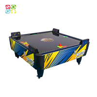 Machine de jeu d'arcade de divertissement, plusieurs rondelles, 2 joueurs, table de hockey sur air avec distributeur de tickets