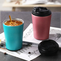 Taza Térmica de Acero Inoxidable de 12oz con Logotipo de Auto, para Café Espresso Árabe, Termo Personalizado para Viaje, Venta al Por Mayor
