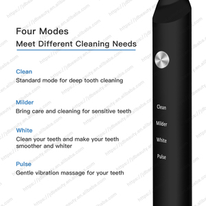 Brosse sonique intelligente pour adultes, aimantée, 40200 VPM, 4 modes personnalisés, étanche IPX7, autonomie de 30 <span class=keywords><strong>jours</strong></span>, alerte de <span class=keywords><strong>3</strong></span> mois, kit 2 têtes - Product Image 5