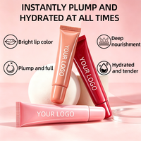 Gloss à lèvres 5 couleurs, effet repulpant, hydratant, waterproof, non collant, couvrance intense, nourrissant en profondeur, couleur vive, brillance des lèvres