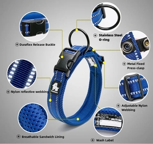 Truelove, venta al por mayor, cómodo arnés suave para perros con nailon reflectante, correa de lujo para perros, conjunto de Collar táctico - Product Image 3
