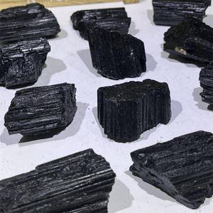 Factory <strong>Wholesale</strong> Natural <strong>Raw</strong> Black Tourmaline Specimen <strong>Crystal</strong> Irregular Gem for Healing Decoration - Product Image 1