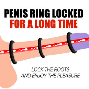 Anneaux péniens à boucle fine pour hommes, l'anneau du prépuce obstrue l'anneau, retardant l'orgasme, jouet sexuel sûr pour adultes - Product Image 2