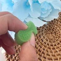 Tampons en éponge en forme de champignon, outils pour enfants, 5 pièces, jouets de peinture DIY, tampon en mousse, manche en bois, pinceau en éponge pour enfants