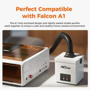 Purificador de Humo Creality Falcon de 20 Galones, Extractor de Humo para Grabador Láser, Carga Superior, Monofásico - Product Image 3