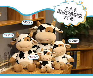 Bán buôn giá rẻ sang trọng bò Đồ chơi thú nhồi bông bó hoa & hoa trang trí búp bê - Product Image 3