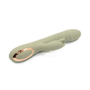 Precio al por mayor USB recargable juguete sexual de silicona suave conejo columpio vibrador consolador placer descarga eléctrica juguetes sexuales para mujer - Product Image 6