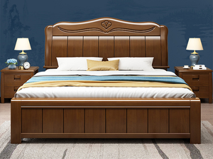 Factory Wholesale <b>Storage</b> <b>Bed</b> Frame Wooden Modern Furniture Size King <b>Double</b> Wood <b>Beds</b> MU11 <b>Storage</b> <b>Bed</b> MU11 - Product Image 5