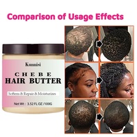 Beurre capillaire à l'huile d'argan 100% naturel, marque privée, kératine organique, huile de coco - hydratation intense, réparation des cheveux pour tous types de cheveux