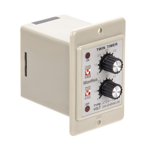 Manhua On Off Double Timer Relais Bouton Contrôle Temps Commutateur <span class=keywords><strong>ATDV</strong></span> 6S-60M Carte Relais 24 à 240VAC/DC Accès Électrique - Product Image 3