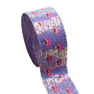 Cầu Vồng Mô Hình Cung Vải <span class=keywords><strong>3</strong></span> Inch 75Mm May Sequin Ruy Băng - Product Image 3