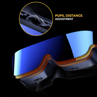 Pantalla Portátil 120hz 4k HD Inmersiva, Gafas Inteligentes de Realidad Virtual 3D AR VR para Teléfono, PC, Juegos, Vídeos, Películas