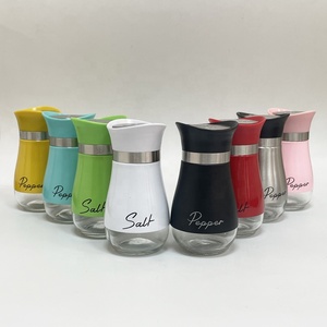 Ensemble élégant de salière et poivrière pot à épices en verre pot à épices bouteille à épices salière et poivrière en acier inoxydable - Product Image 4