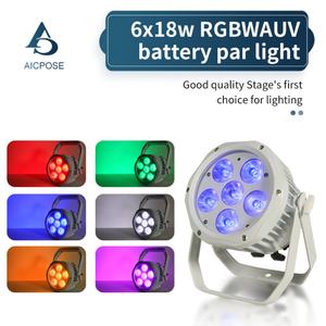 Equipo para Fiestas, Luz Par LED Inalámbrica para Exteriores IP65, 6x18w 6en1, con Batería - Product Image 2