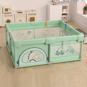 Box per Bambini Pieghevole in Tessuto Oxford con Telaio in Metallo, Fantasia Cartone Animato, Tappeto Gioco per Interni, Recinzione di Sicurezza per Bambini - Novità 2026 - Product Image 2