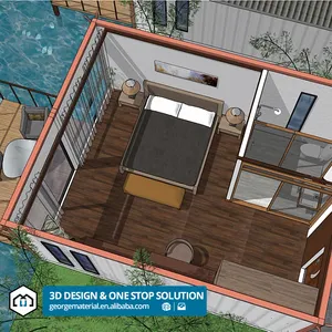 Có thể gập lại giá rẻ sang trọng đã sẵn sàng Casa prefabricada kho prefab nhà di động Modular container Tiny nhà tiền chế