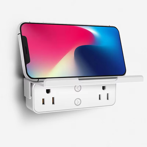 LEDEAST, <span class=keywords><strong>enchufe</strong></span> de pared inteligente con Wifi Tuya de EE. UU., <span class=keywords><strong>enchufe</strong></span> inteligente de 10A, 1000W, un punto, dos enchufes con <span class=keywords><strong>enchufe</strong></span> de pared de férula - Product Image 1