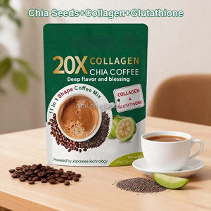 Mélange de café au collagène 20X, glutathion, boisson énergétique beauté riche en protéines, Garcinia Cambogia, poudre instantanée sans gluten, faible en glucides - Product Image 1