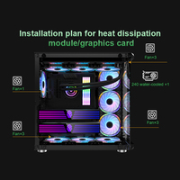 High Compatibility ATX Gaming Case 400mm GPU 360mm Water Cooling Support M-ATX Tempered Glass PC Computer Chassis