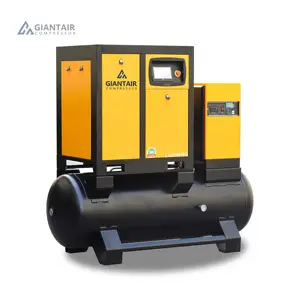 Compressor de ar GiantAir para indústria, 10 HP, 7,5 KW, 10HP, 7,5KW, parafuso rotativo, parafuso de ar industrial