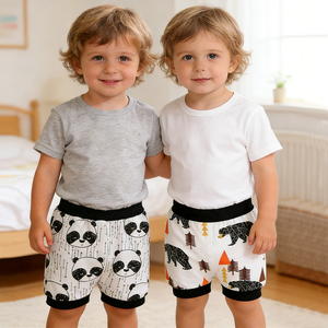 <span class=keywords><strong>Pantaloncini</strong></span> Estivi per Bambini con Stampe Cartoon, Traspiranti in Cotone, Casual, per Bambini Piccoli - Product Image 1