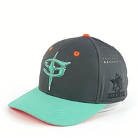Gorra Snapback Personalizada TOPCAP de 6 Paneles, Gorra de Béisbol Transpirable y Perforada, Impermeable, Unisex, para las Cuatro Estaciones, con Bordado 3D, Gorra de Golf