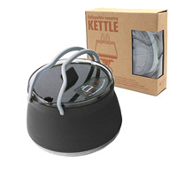 Nouvelle bouilloire pliable en silicone portable de 1 L pour le camping et les voyages en plein air
