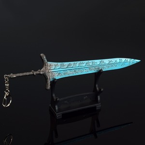 <span class=keywords><strong>Elden</strong></span> <span class=keywords><strong>Ring</strong></span> Dark Moon Greatsword 21cm 86cm Métal Artisanat Jouets Mini Épée Enfants Cadeaux Décor À La Maison Alliage Porte-clés - Product Image 3