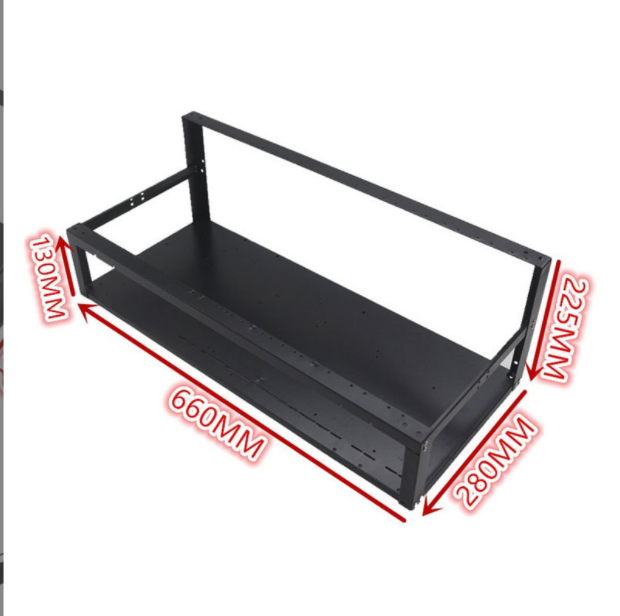 Steel Open Air 6 GPU 8 GPU 12 GPU Video Card Rig Computer Frame Case