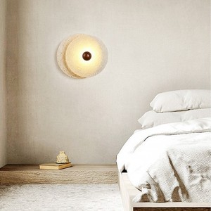 Hfshanks <b>Wall</b> Lamp Led Natural Yellow Stone Mid Century Modern Bedroom Living Room <b>Lighting</b> - Product Image 3