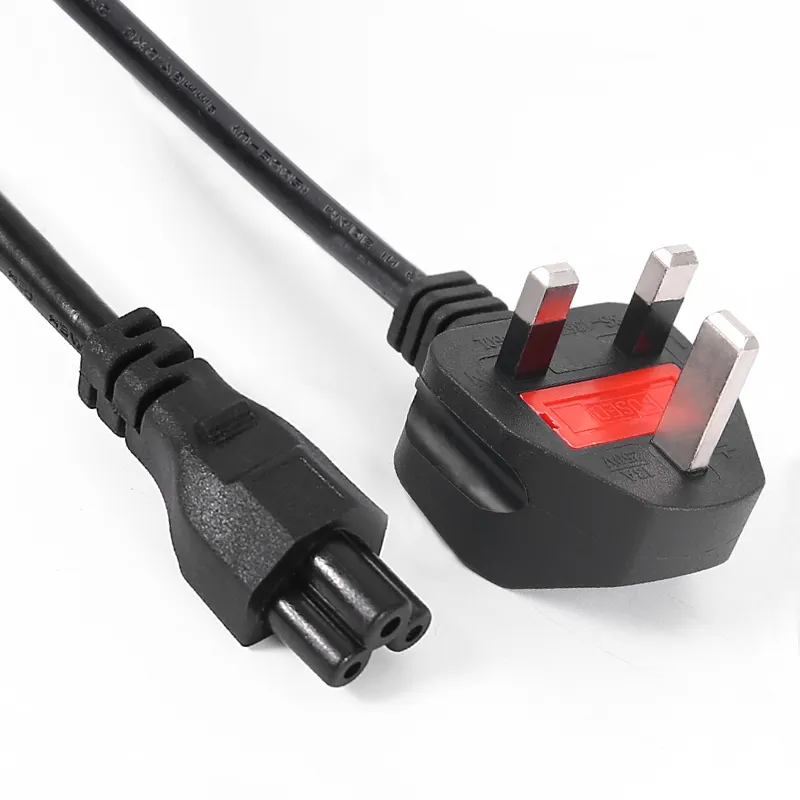 Cusomik UK 3 Pin Plug Cable AC Power Cord 1.5m Laptop Charger Power extension cord adapters mickey mouse power plug cable