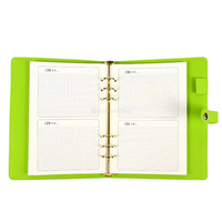 Personnalisé votre propre planificateur de cahier en cuir PU A5 A6 feuilles mobiles couverture de classeur de planificateur personnel avec fermeture à boucle magnétique