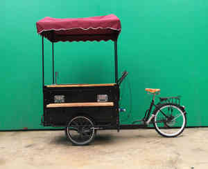 Carrito de Café Comercial de Marca Reconocida, Bicicleta para Venta de Comida, Carrito de Café Portátil - Product Image 3