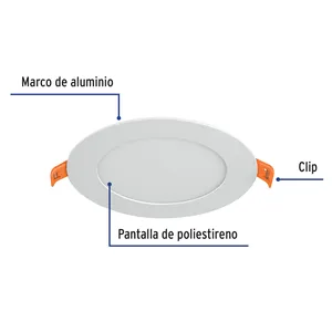 Plafoniera LED BOX 4 6W 3000K Ultra-sottile Rotonda, VOLTECK - Product Image 2