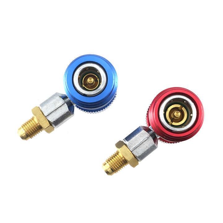 Ac Gauge Set 2Pcs R134A Quick Connector Adapter Coupler Auto AC Manifold Gauge Low/High HVAC Car Connector Removal Tool - Foto 3