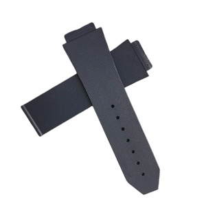 Correa de Silicona para Reloj de 19X25mm 15X21mm con Rayas Verticales en Relieve, Negra, Blanca y <span class=keywords><strong>Azul</strong></span>, Correas de Repuesto para Relojes Inteligentes Compatibles con <span class=keywords><strong>Hublot</strong></span> - Product Image 5