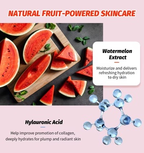 Cara hidratante exfoliante Limpieza <span class=keywords><strong>de</strong></span> poros sandía fruta gelatina <span class=keywords><strong>Gel</strong></span> máscara hidratante nutritiva cara facial gelatina máscaras - Product Image 3