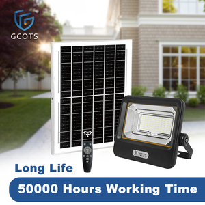 GCOTS Warehouse Parking Lot Outdoor IP65 Waterproof 200W 300W 400W 500W 600W Solar <b>Flood</b> <b>Light</b> Lamp Rechargeable LED <b>Flood</b> <b>Light</b> - Product Image 3