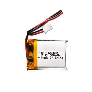 Batería de Iones de Litio 652533 de 500 mAh y 3.7 V, Precio de Fábrica al por Mayor, Polímero en Oferta, Polímero Personalizado - Product Image 3