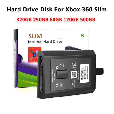 320GB 250GB 60GB 120GB 500GB Hard Drive Disk for Xboxes 360 Slim Game Console Internal HDD Harddisk for Microsoft XBOXes360 Slim