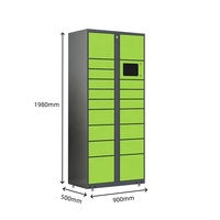 Casier à colis intelligent pour l'extérieur et l'intérieur, fabricant chinois, casier de livraison postale intelligent en métal durable pour les appartements
