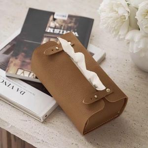 Nuevo Diseño de Moda, Cubierta para Pañuelos de Cuero PU Estilo Nórdico, Organizador de Pañuelos para Escritorio, Sala de Estar, Cocina, Impermeable, para Coche - Product Image 4