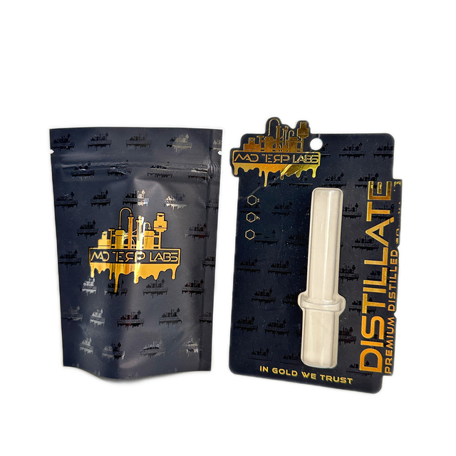 Custom Gold Hot Stamping 1G Cartridge Blister Packaging Card 1ml Cartridge Adhesive Seal Card Plastic Consumer Electronics