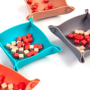 Folding Game Bits Bowl Silicone Tray <b>Set</b> of 5 Colors, Multi-function - Product Image 6