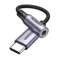 Adaptateur audio USB C vers 3,5 mm UGREEN, type C vers prise casque auxiliaire, dongle 24 bits/96 kHz, câble DAC HiFi pour iPhone 15 Pro Max