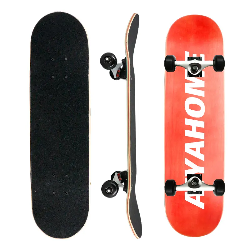 Grosir papan skate Maple Tiongkok 8.1 inci 7 lapis kosong kayu papan skate pro disesuaikan