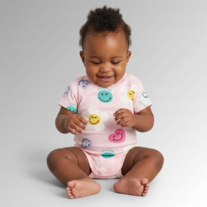 Pelele de algodón de bambú orgánico para bebé, ropa de verano con estampado de fábrica, venta directa, para recién nacido, de tacto suave - Product Image 1