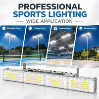 Lampu LED Linear Modul untuk Lapangan Pickleball 600W 720W untuk Arena Olahraga Tenis Padel Luar Ruangan