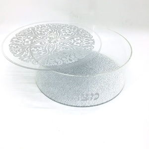 Jewish Lucite <span class=keywords><strong>Matza</strong></span> Box Récipient rond en acrylique doré pour le stockage des aliments - Product Image 4