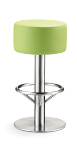 Tabouret de cuisine en cuir véritable Tabouret de <span class=keywords><strong>bar</strong></span> Chaise de <span class=keywords><strong>bar</strong></span> à <span class=keywords><strong>4</strong></span> pieds Pivotant fixe Acier inoxydable Cuir synthétique Rouge Siège pivotant moderne - Product Image 6